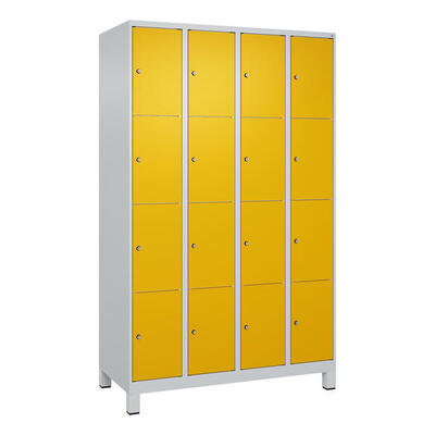 Fächerschrank Classic Plus, 4 Fächer übereinander, Abteilbreite 30 cm, mit