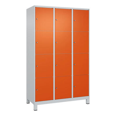 Fächerschrank Classic Plus, 4 Fächer übereinander, Abteilbreite 40 cm, mit
