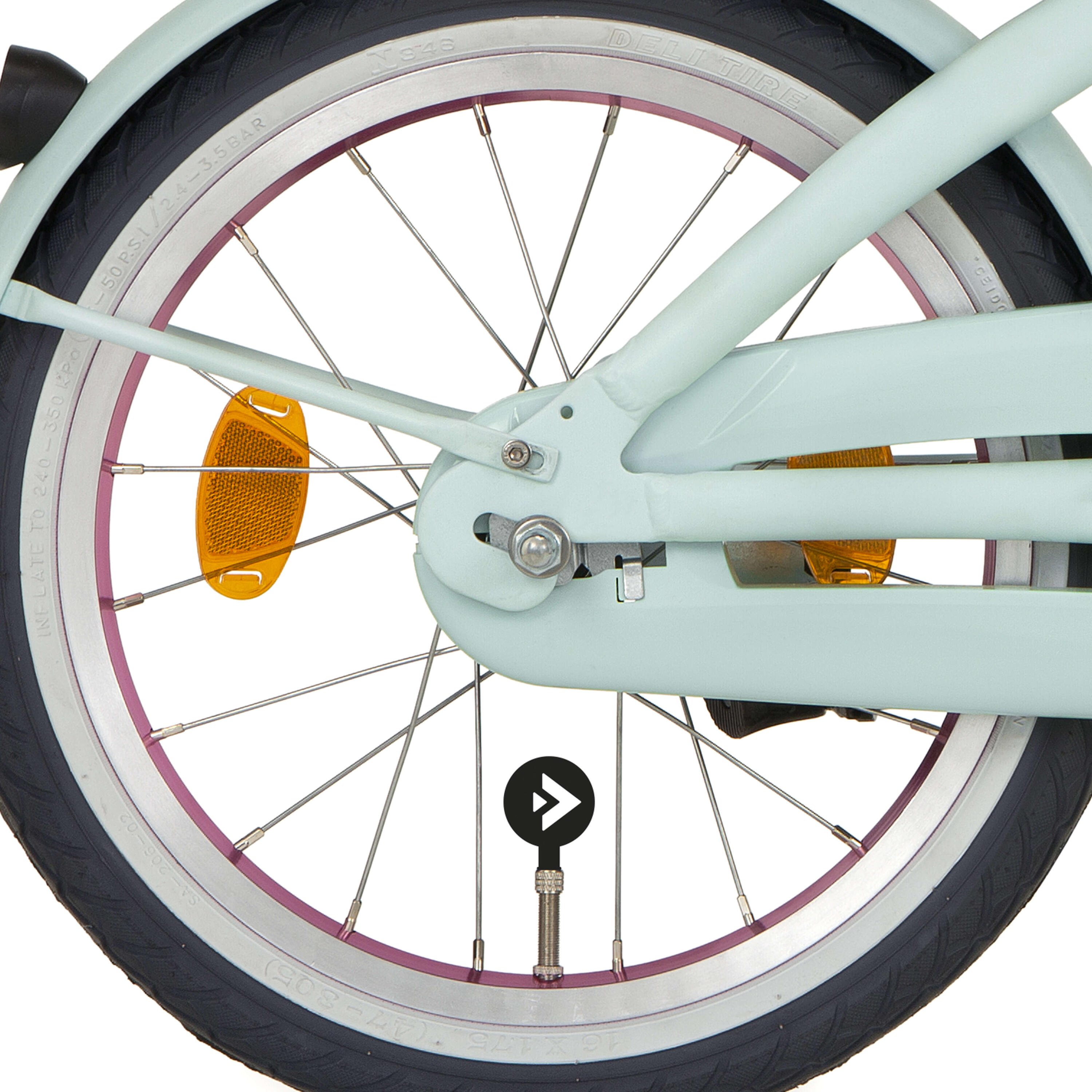 ALPINA Alpina ruota posteriore 16" cerchio J20A anodizzato rosa (20-305).