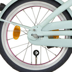 Roue Arrière Alpina de 16 Pouces avec Frein en Rose