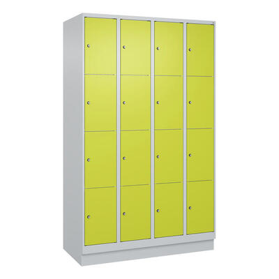 Fächerschrank Classic Plus, 4 Fächer übereinander, Abteilbreite 30 cm, mit
