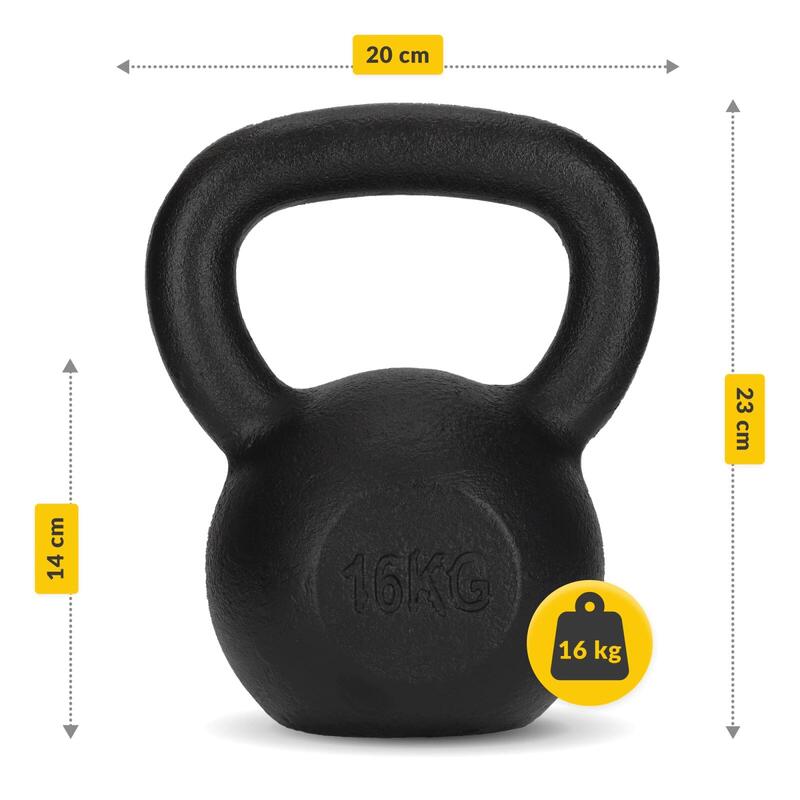 Litinová činka kettlebell 4FIZJO