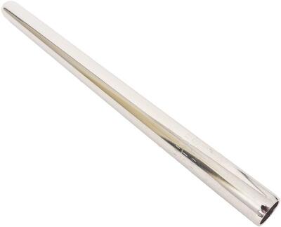 Zadelpen vast 22,0 x 350 mm staal zilver.