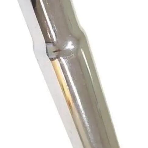 Chrome-plated Steel Seatpost 24 x 350 mm for Bicycle.
