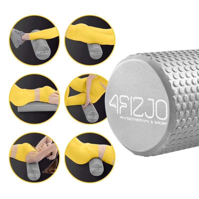 Roller do masażu z kolcami 4FIZJO CARE+ 60 cm