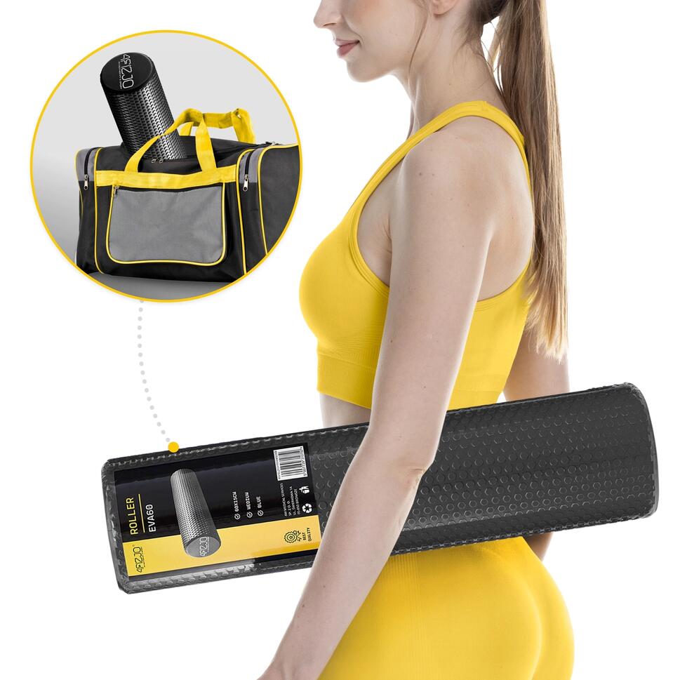 Roller do masażu z kolcami 4FIZJO CARE+ 60 cm
