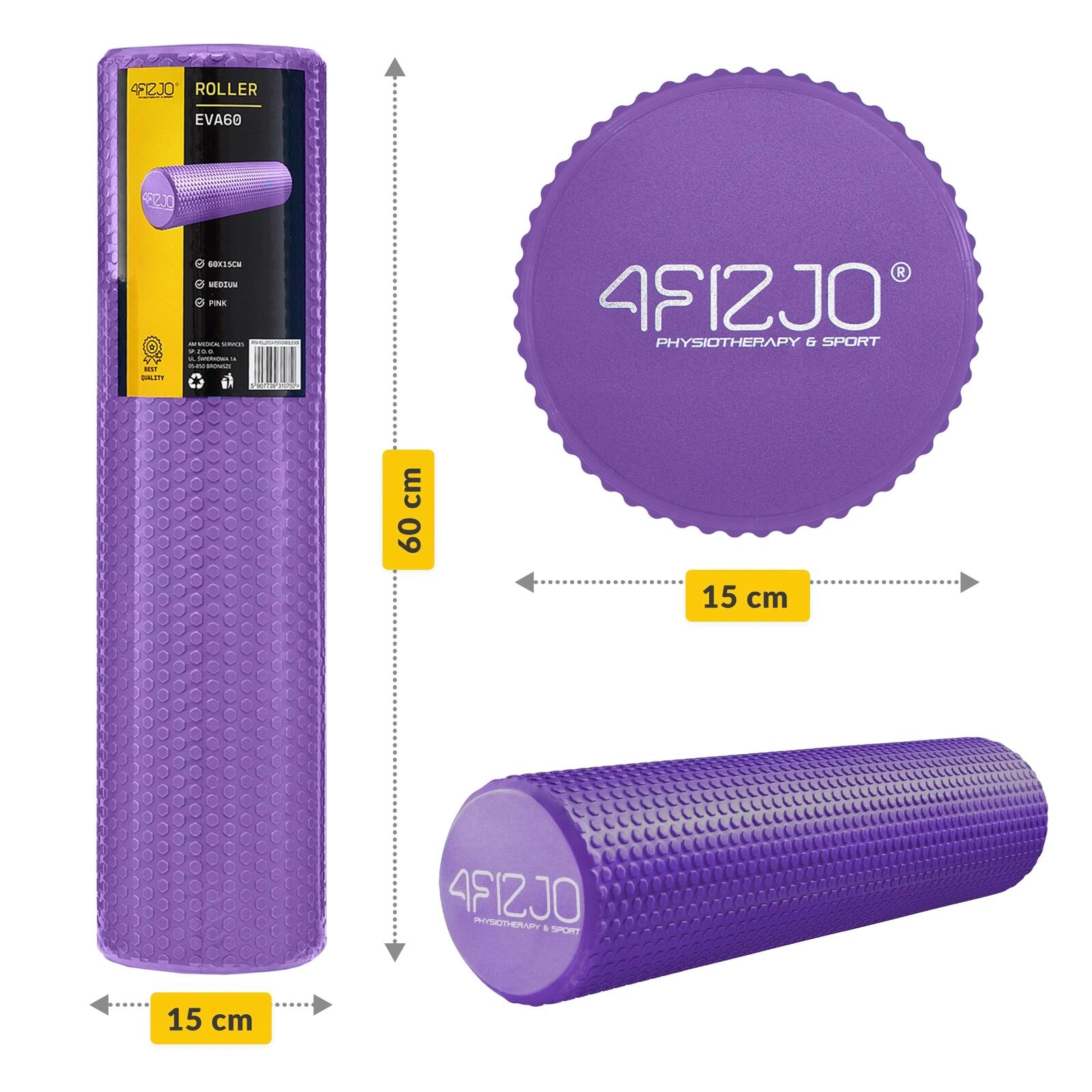 Massage-Roller CARE+ 60 cm Faszienrolle zur Muskelentspannung 4FIZJO 5/7