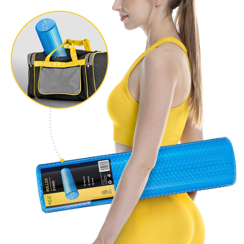 Roller do masażu z kolcami 4FIZJO CARE+ 60 cm