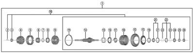 Shimano nexus 7 binnenwerk rollerbrake y3et98010