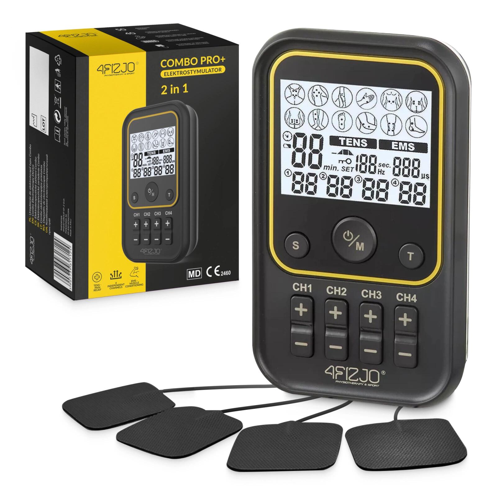4FIZJO Elektrostimulátor svalů TENS a EMS Combo PRO+ 4FIZJO