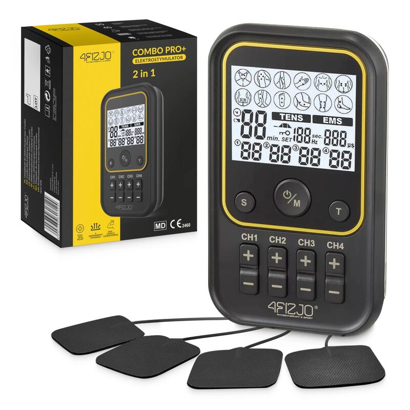 Electrostimulator pentru antrenarea mușchilor 4FIZJO EMS/TENS PRO+