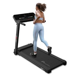 PowerMax Fitness TD-N1 (4HP Peak) Motorised Foldable Treadmill for Home Use, Speed:12kmph, Max User Weight:100kg, 12 Workout Pro