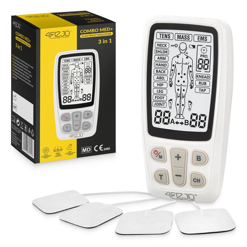 Svalový elektrostimulátor 4FIZJO EMS/TENS MED+
