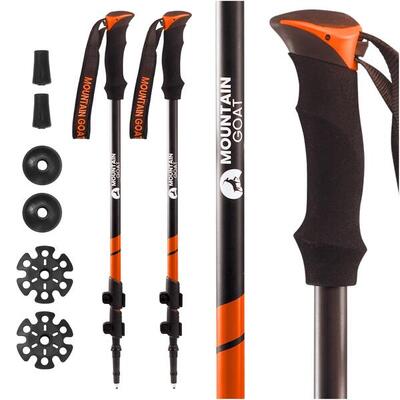 Wandelstokken nordic walking opvouwbaar verstelbaar licht mountain goat peak+