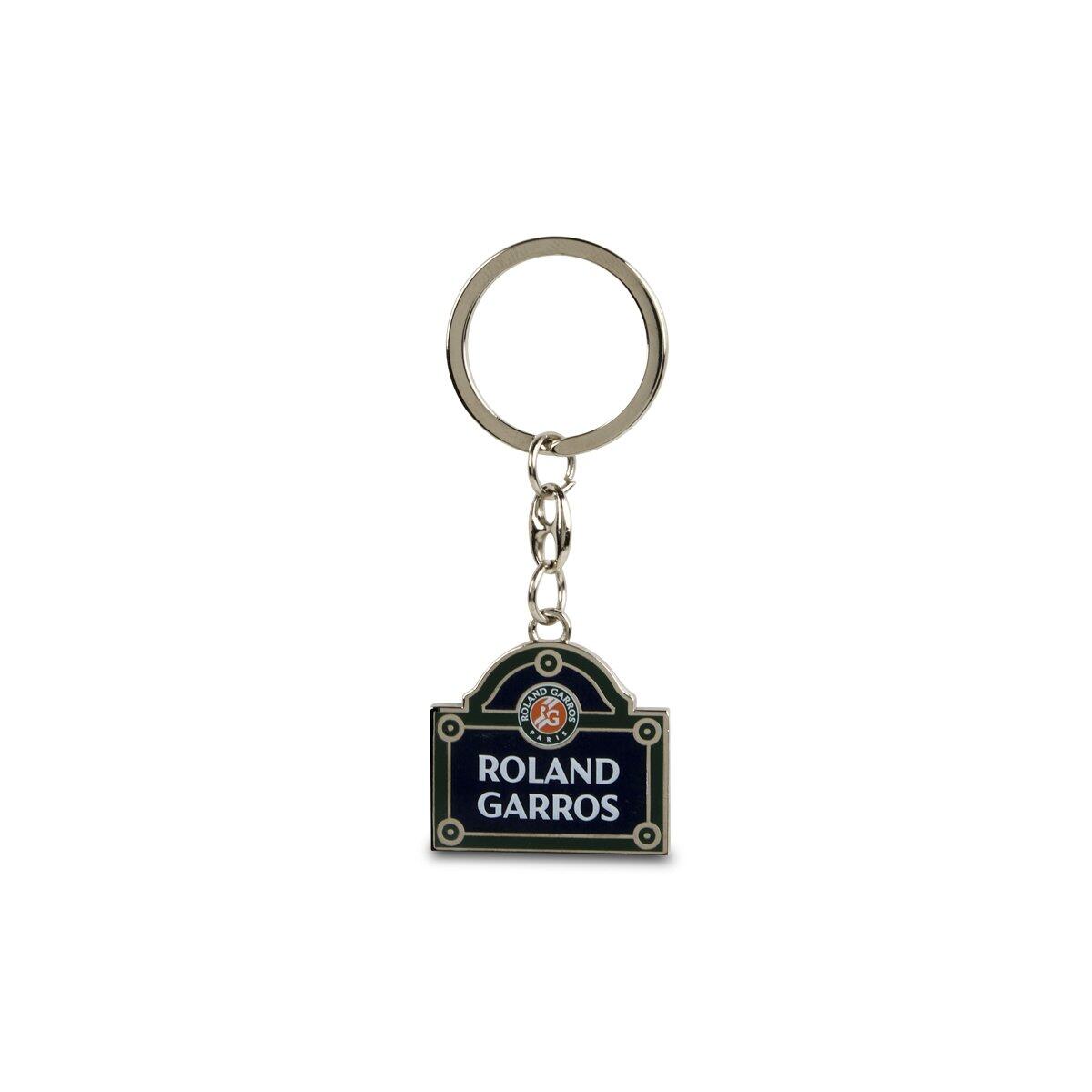 Porte clés plaque de rue Roland-Garros - multicolore 2/2