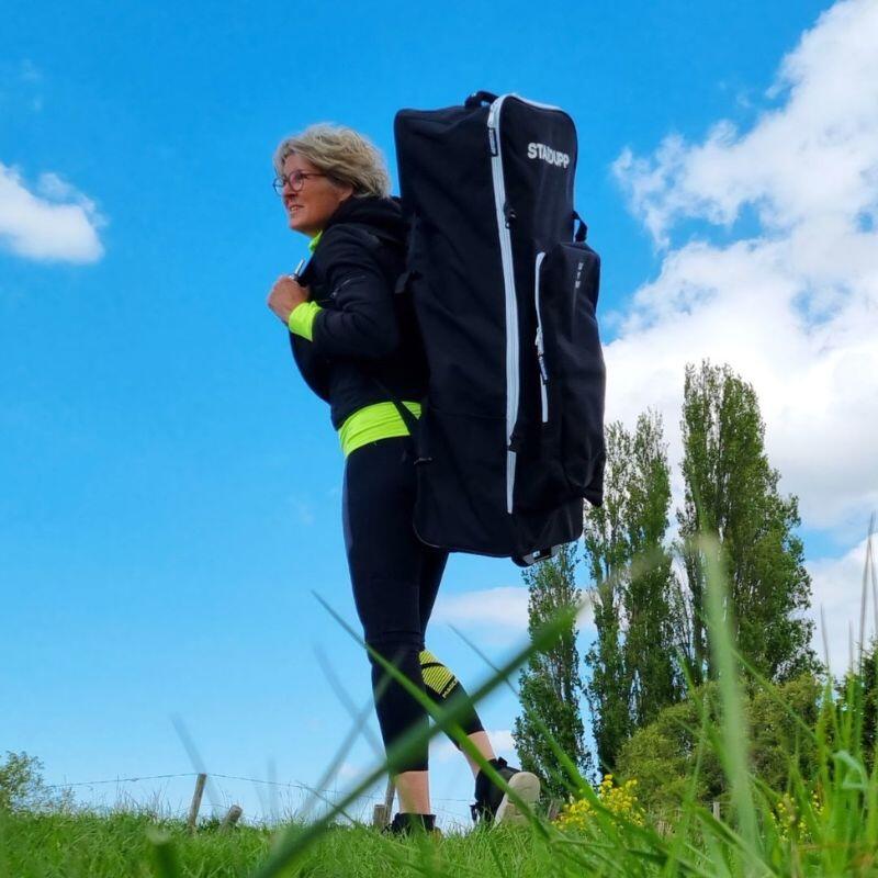 Rucksack für SUP mit Rollen – Transportrucksack Räder deluxe SD-121 2/4