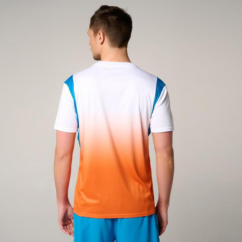 T-Shirt Pop Energy homme Roland-Garros - Blanc et Terre Battue