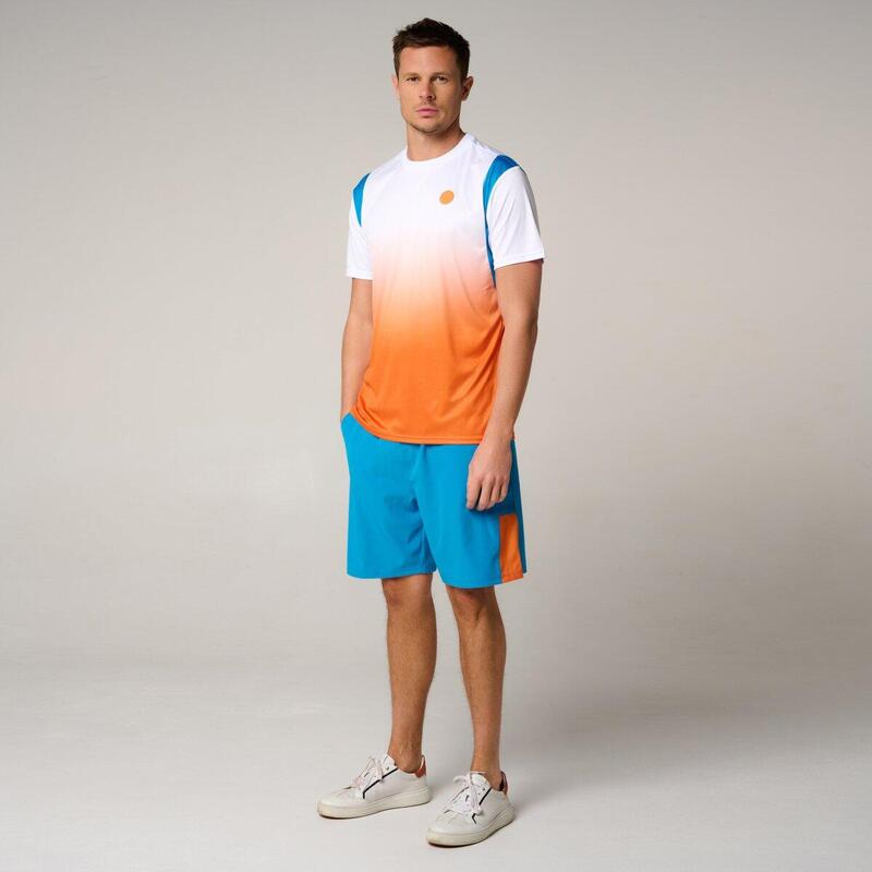 T-Shirt Pop Energy homme Roland-Garros - Blanc et Terre Battue