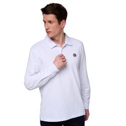 Polo manches longues Homme Roland-Garros - Blanc