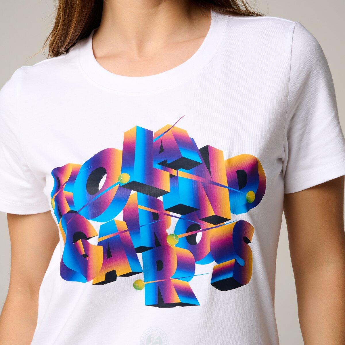 T-Shirt Signature femme Roland-Garros - Blanc 2/5
