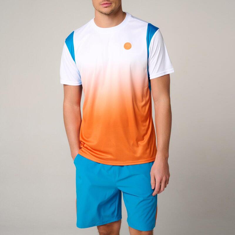 T-Shirt Pop Energy homme Roland-Garros - Blanc et Terre Battue