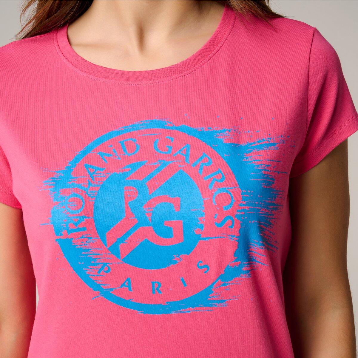 T-shirt Logo femme Roland-Garros - Rose 2/5