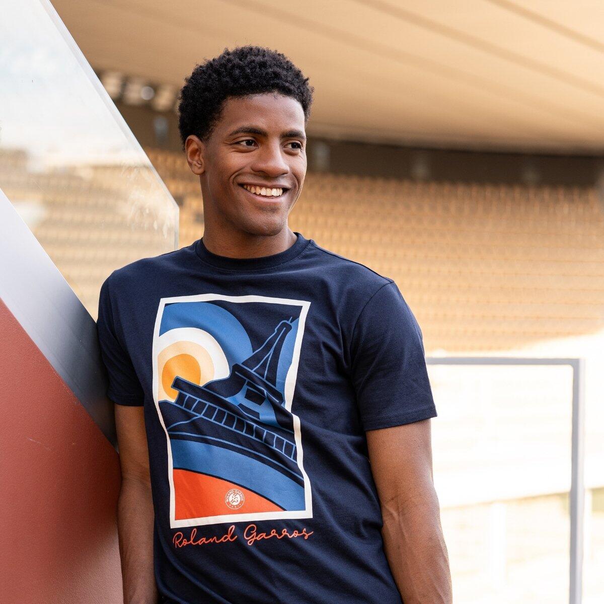 T-Shirt Tour Eiffel homme Roland-Garros - Marine 3/5