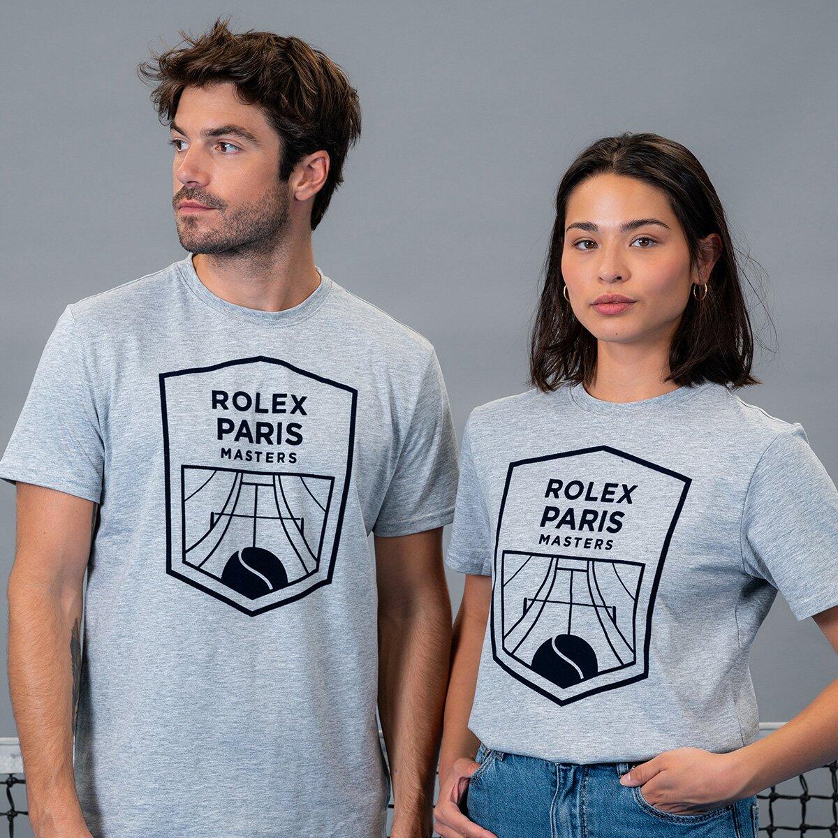 Rolex Paris Masters - T-shirt  Unisexe Rolex Paris Masters - Gris Chiné - T-shirt Manches Courtes - Gris - 38 S - Decathlon