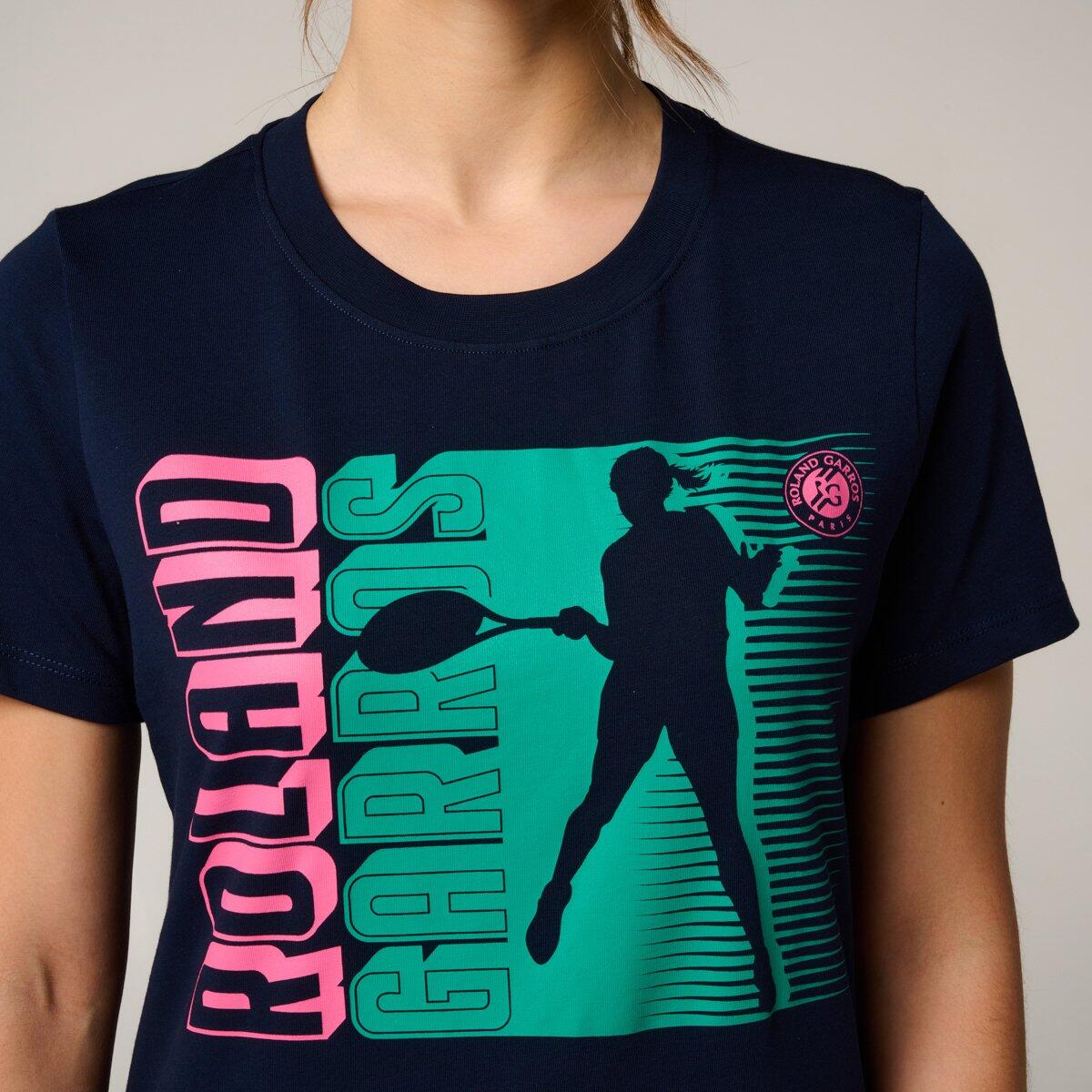 T-shirt Joueuse femme Roland-Garros - Marine 2/5
