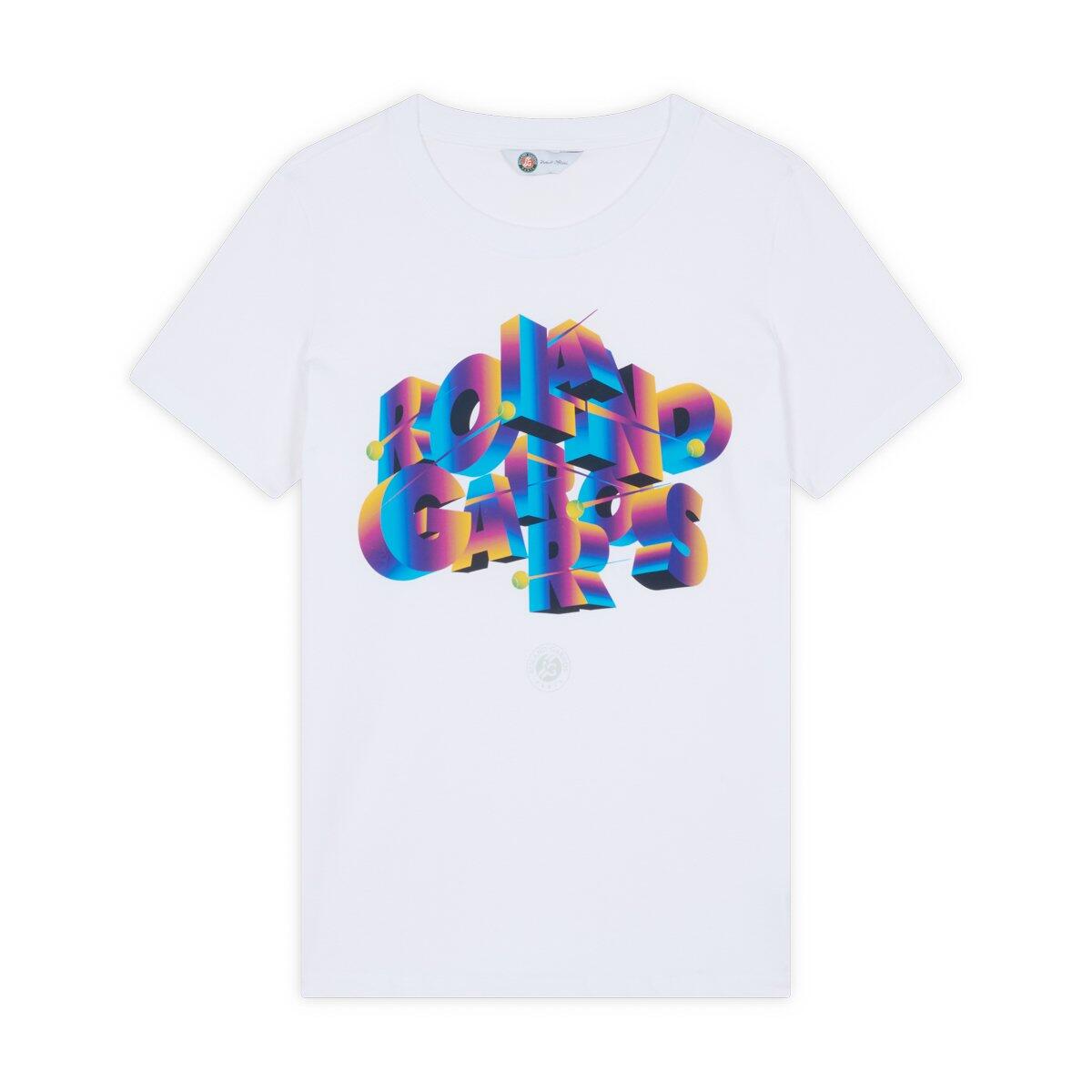 T-Shirt Signature femme Roland-Garros - Blanc 5/5