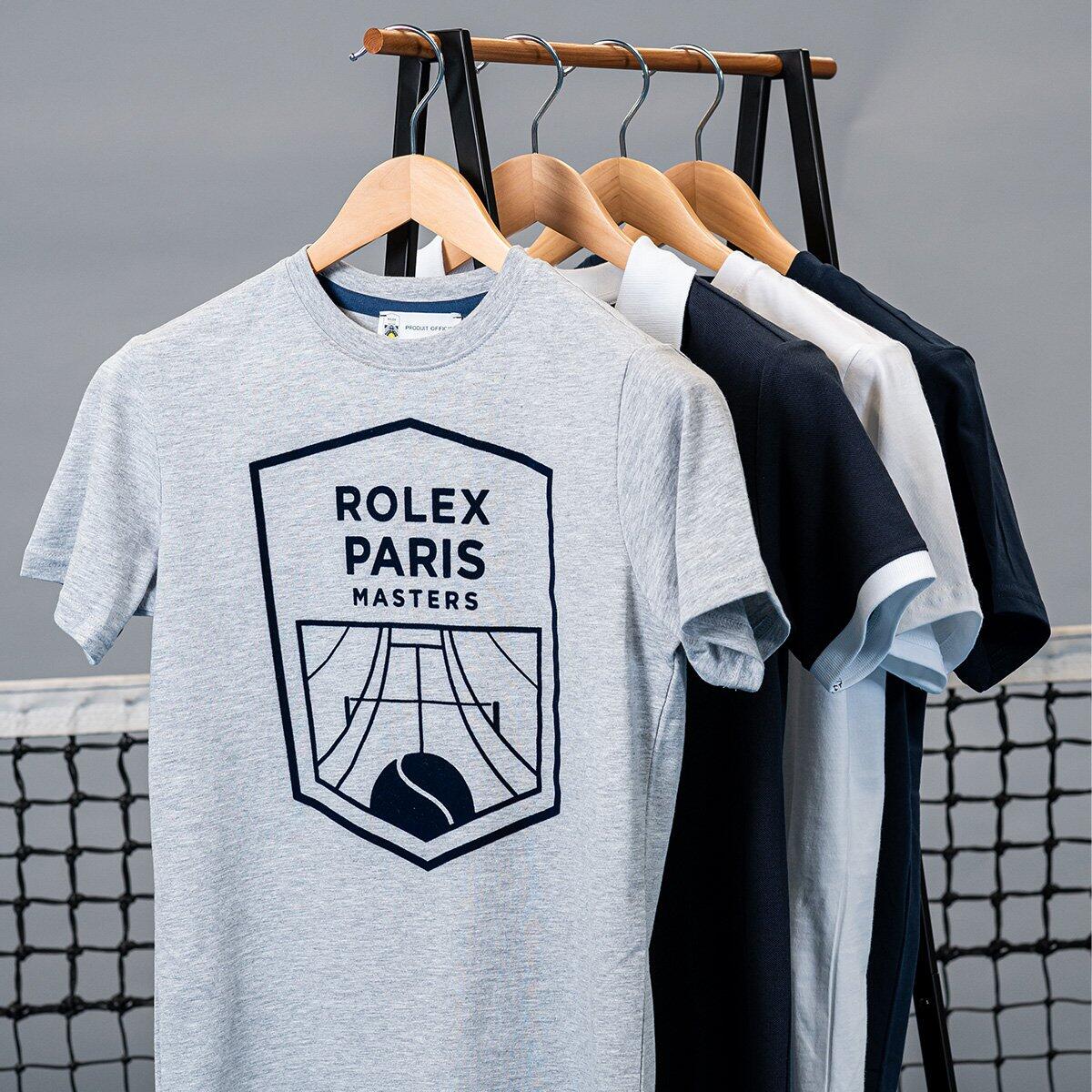T-shirt  unisexe Rolex Paris Masters - Gris chiné 4/4