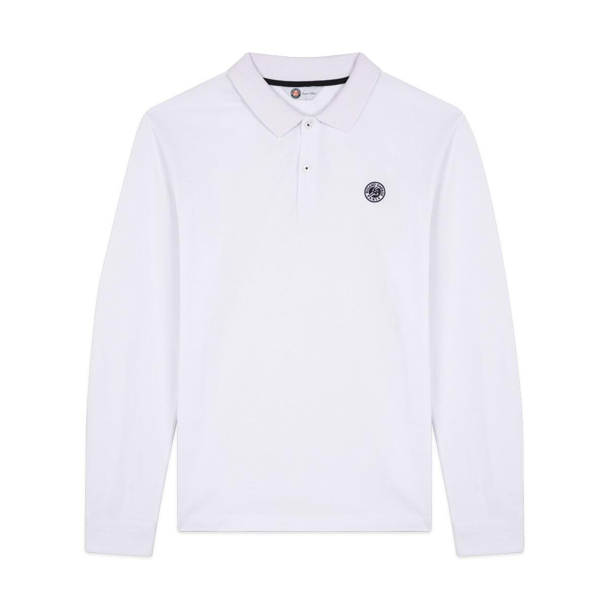 Polo manches longues Homme Roland-Garros - Blanc 4/4