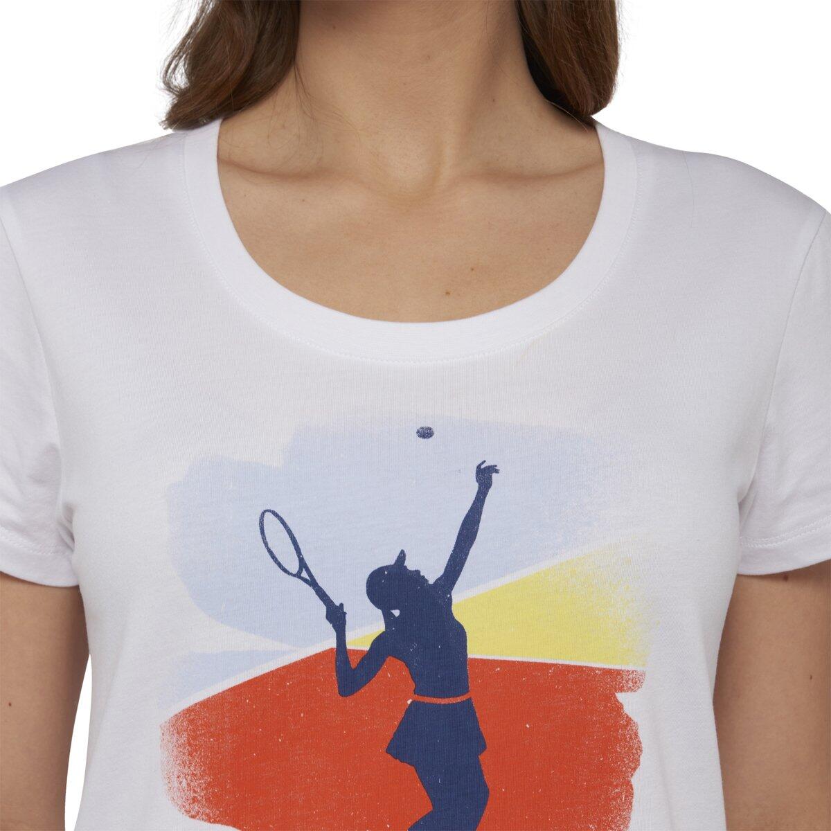 T-shirt femme joueuse Roland-Garros 2020 - blanc 5/5