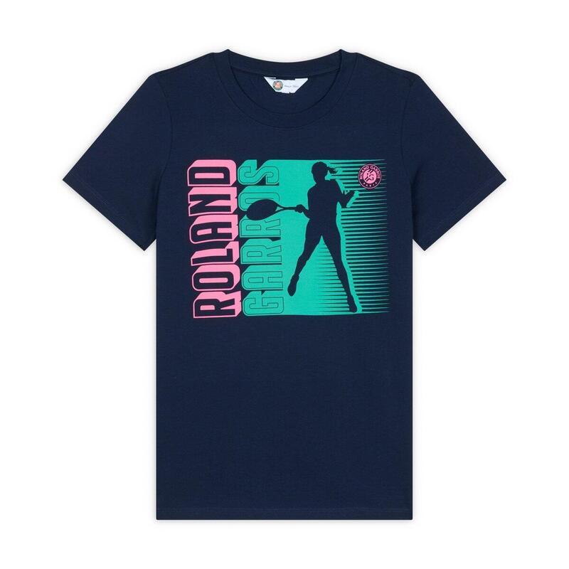 T-shirt Joueuse femme Roland-Garros - Marine