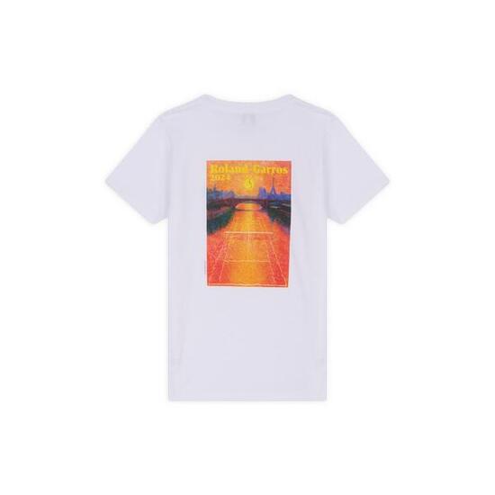 T-Shirt Affiche 2024 enfant Roland-Garros - Blanc