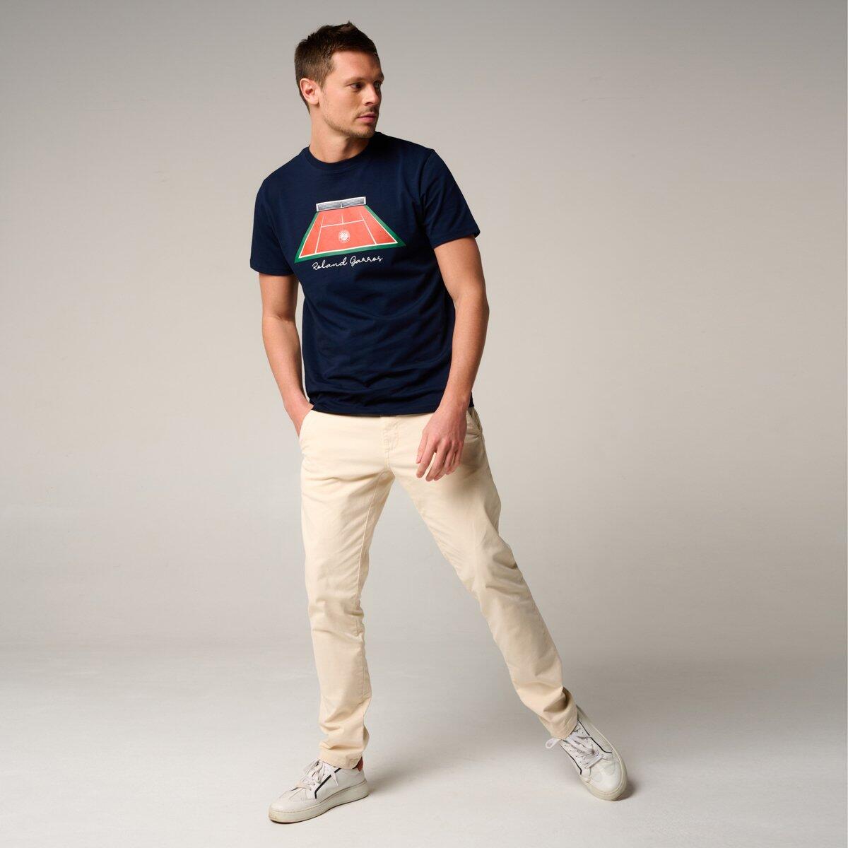 T-Shirt Terrain homme Roland-Garros - Marine 3/5