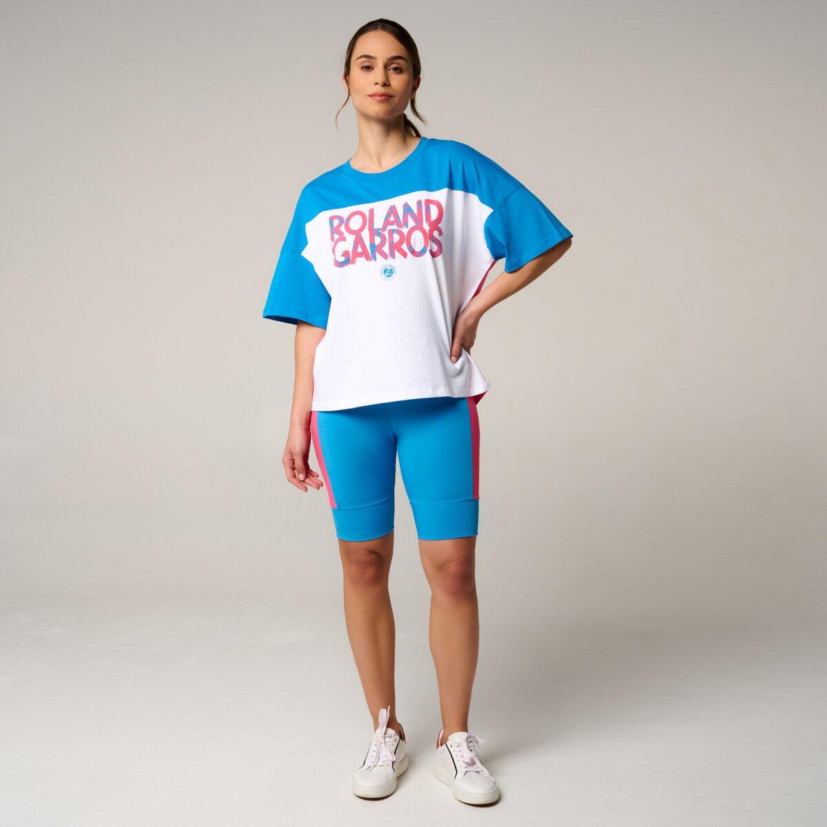 T-Shirt Pop Energy femme Roland-Garros - Bleu et Rose 4/5