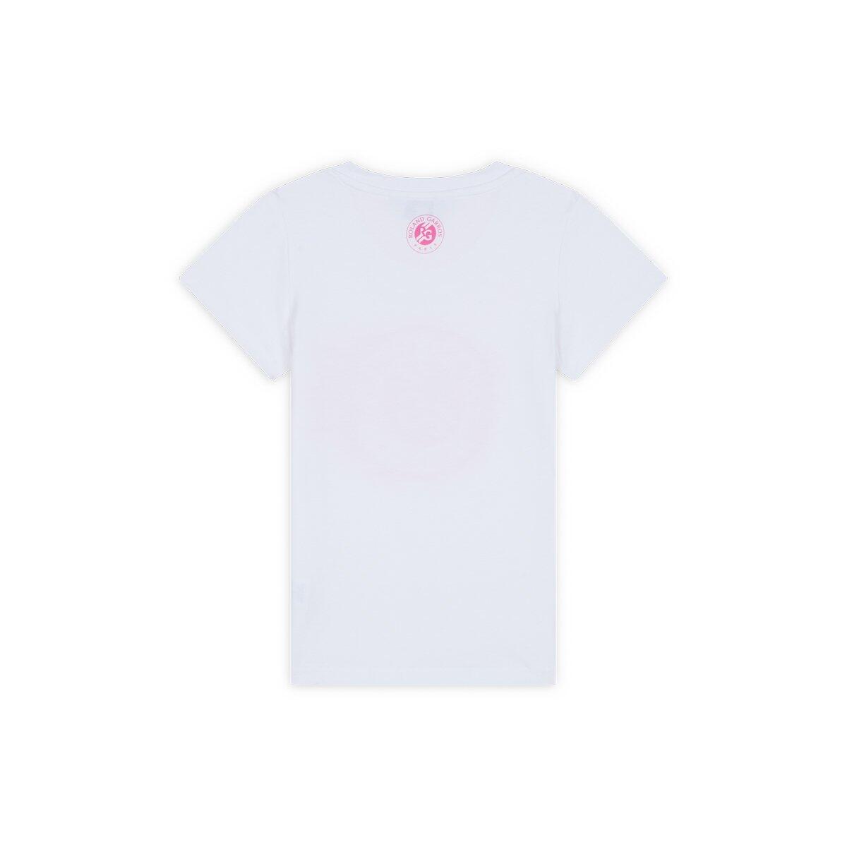 T-shirt Logo fille Roland-Garros - Blanc 3/3