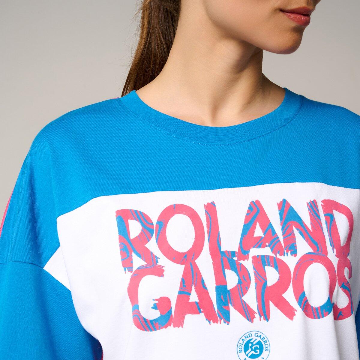 T-Shirt Pop Energy femme Roland-Garros - Bleu et Rose 2/5