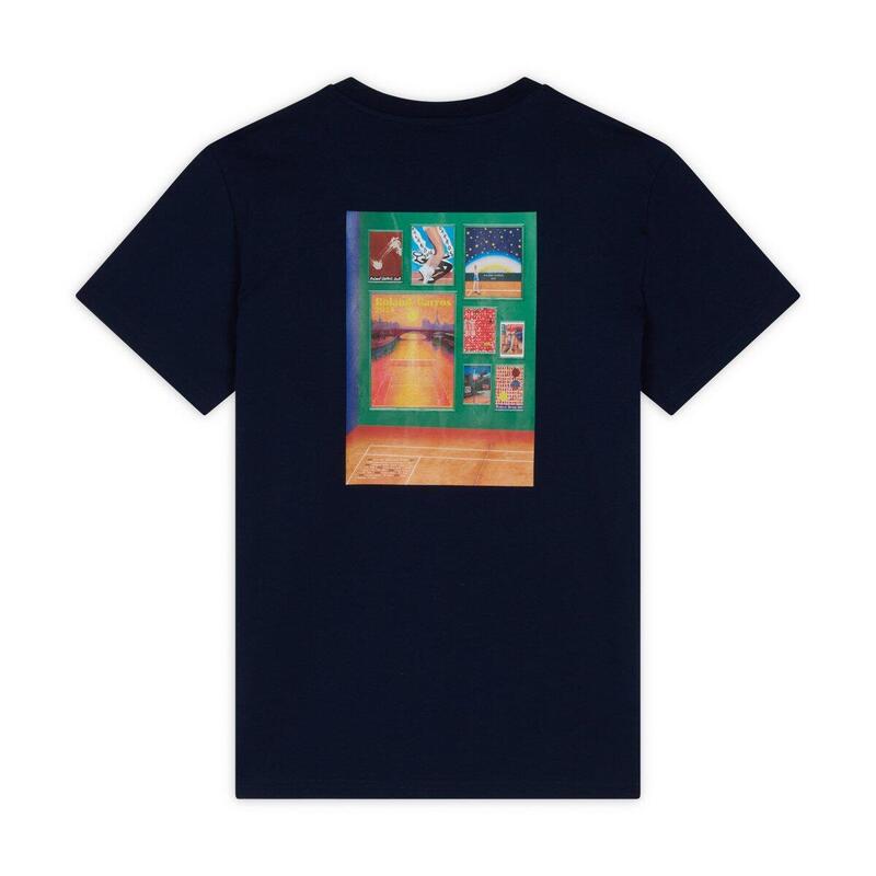 T-Shirt Mosaique homme Roland-Garros - Marine