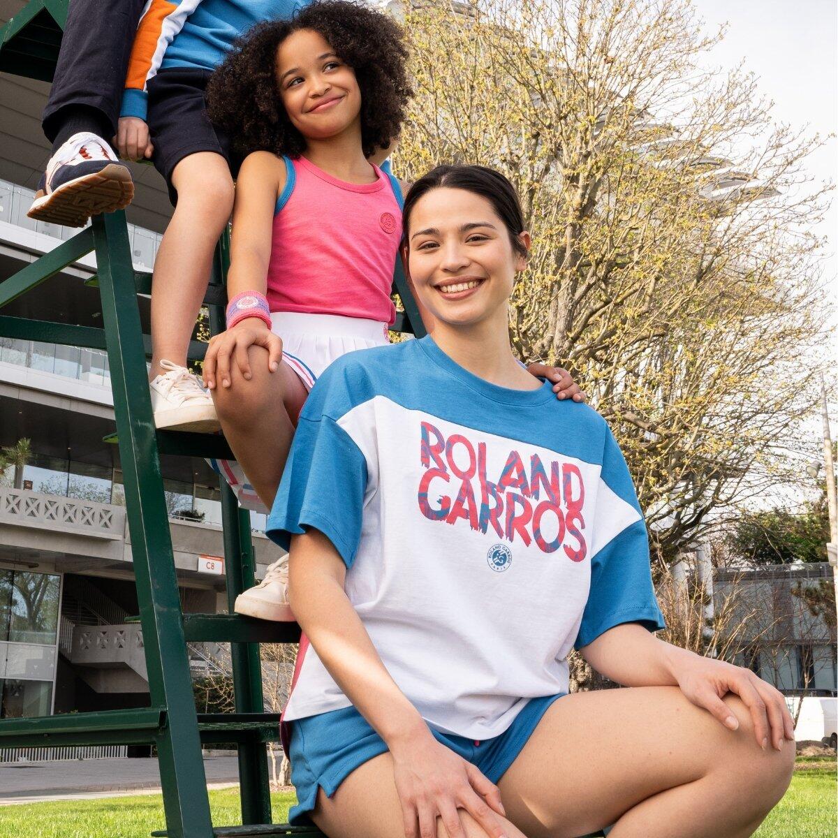 T-Shirt Pop Energy femme Roland-Garros - Bleu et Rose 3/5