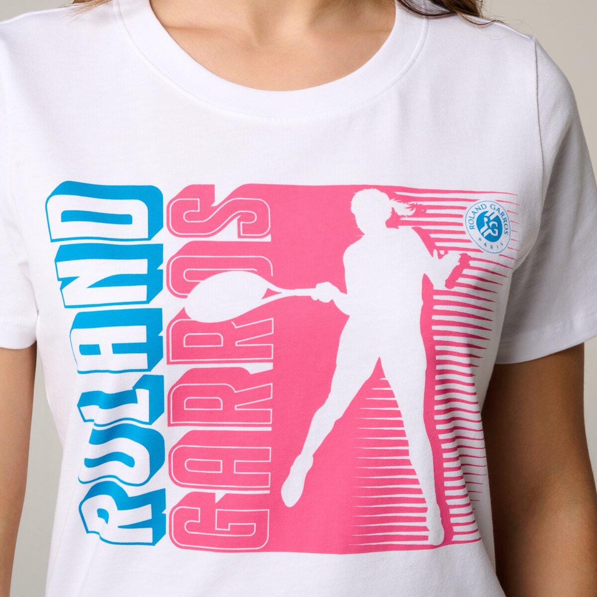 T-shirt Joueuse femme Roland-Garros - Blanc 2/5