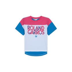 T-Shirt Pop Energy fille Roland-Garros - Bleu et Rose