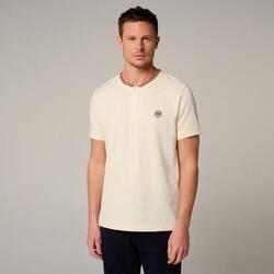 Polo Heritage col mao homme Roland-Garros - Ecru