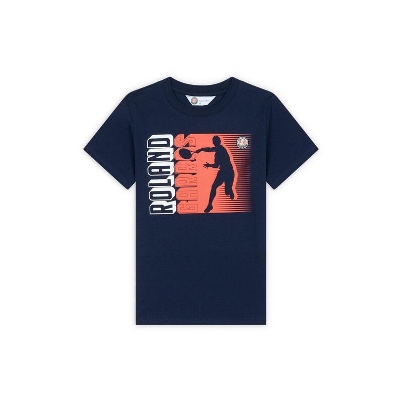 T-Shirt Joueur garçon Roland-Garros - Marine