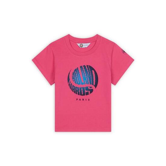 T-shirt Balle fille Roland-Garros - Rose
