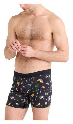 SAXX Saxx DropTemp Cooling Cotton Fly Gamer's Paradise Schwarz Herren Boxershorts