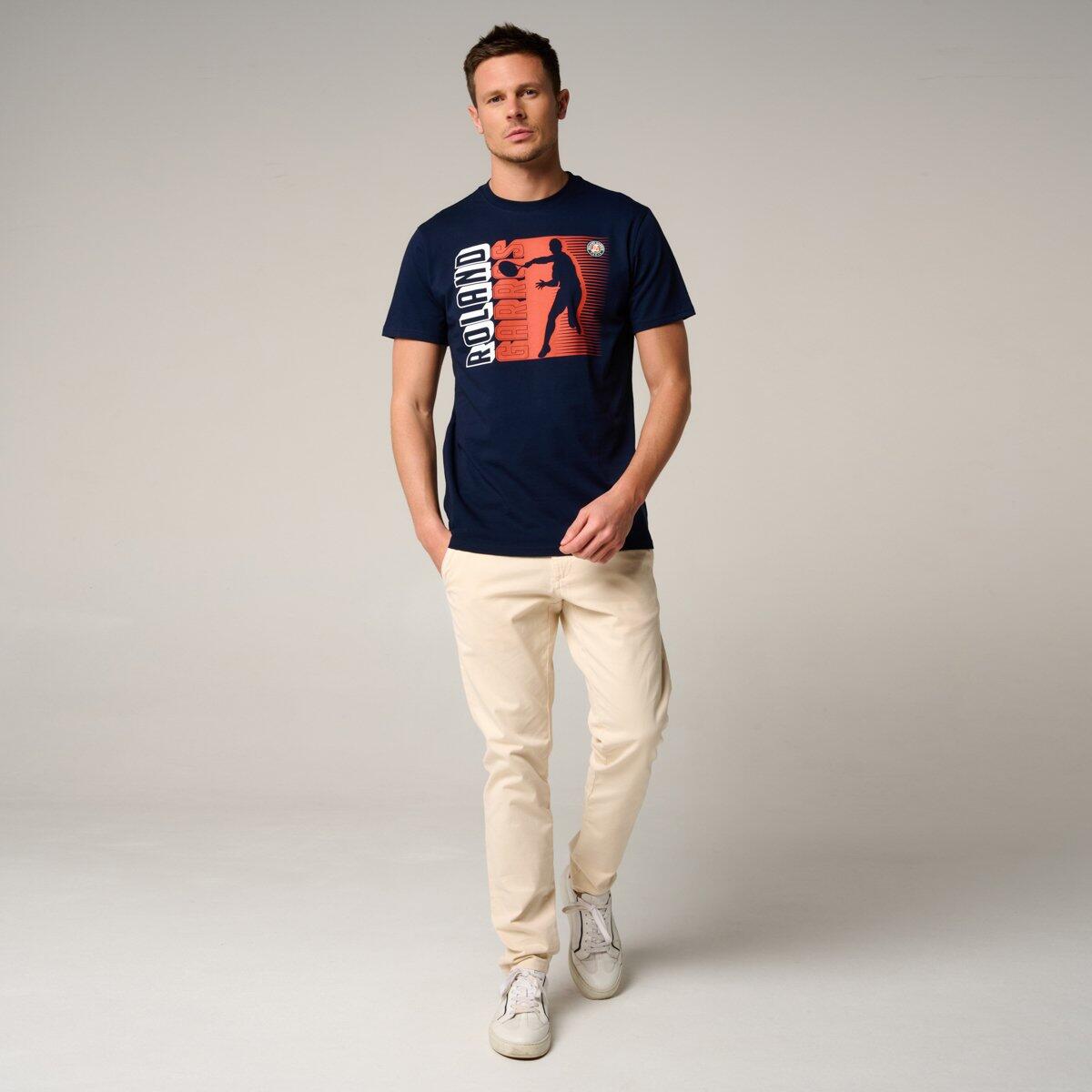 T-Shirt Joueur homme Roland-Garros - Marine 3/4
