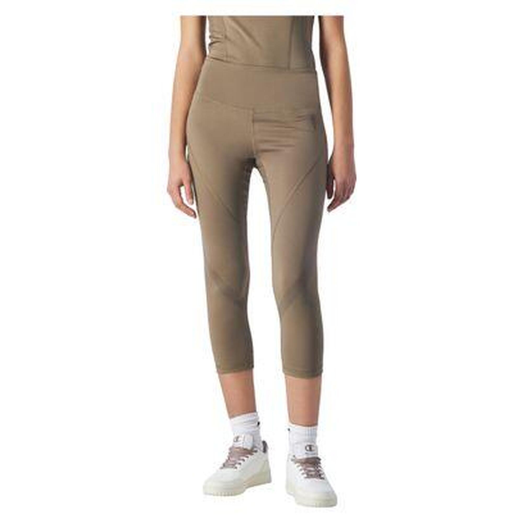 Champion - Legging 3/4 Femme Champion Athletic Club Marron Clair - Collant - Marron - 38 S - Decathlon