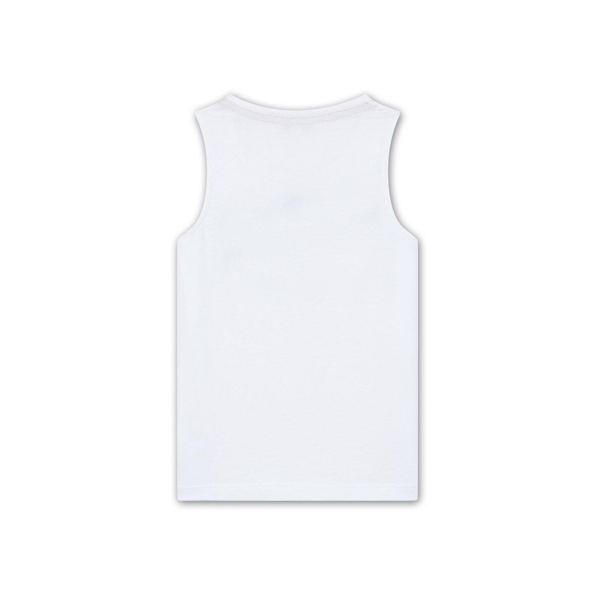 Débardeur col rond broderie bouclette Roland-Garros fille - blanc 2/2